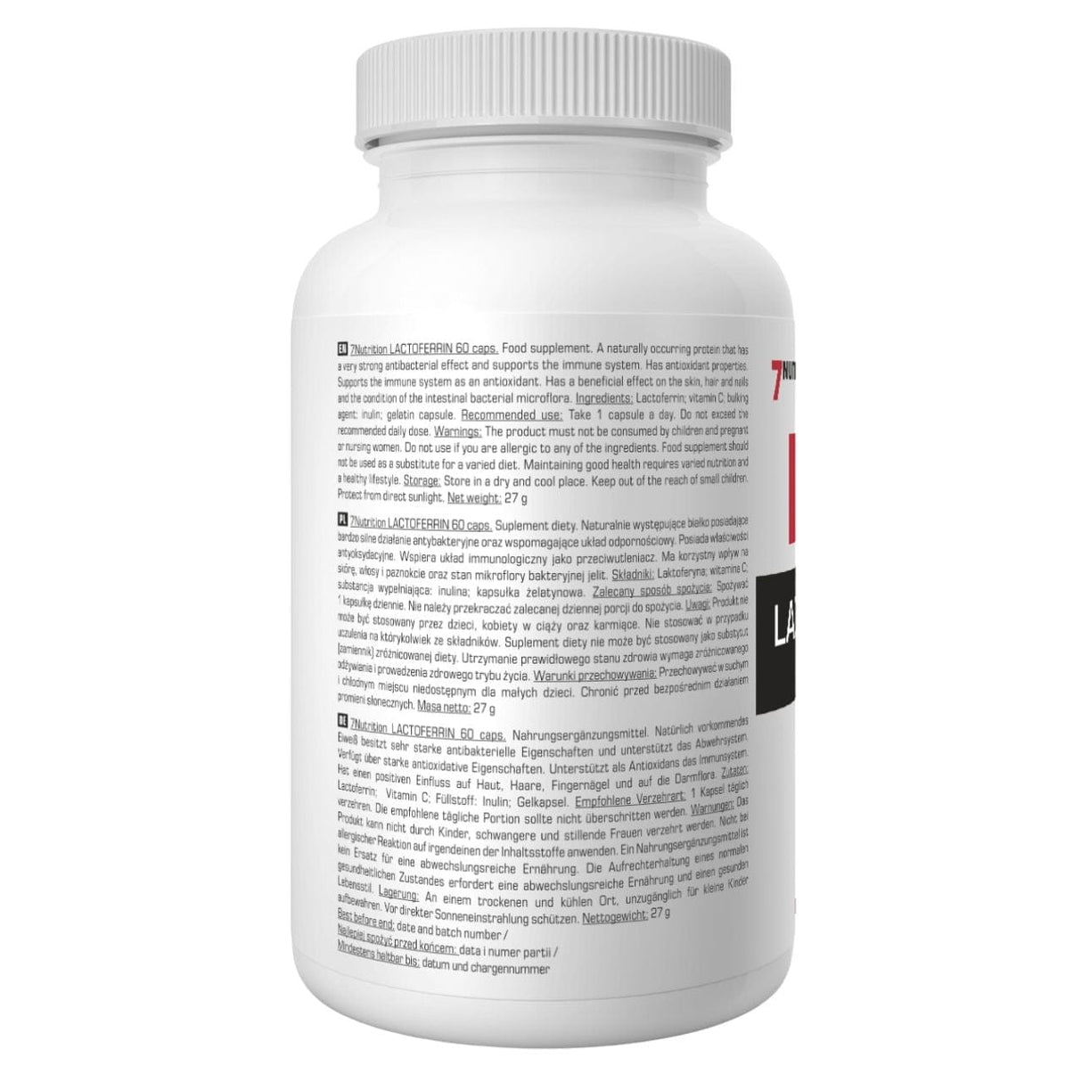 7Nutrition Lactoferrin 100 mg - 60 Capsules
