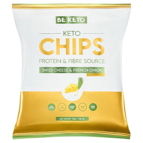 BeKeto Keto Chips Swiss Cheese & French Onion - 30 g