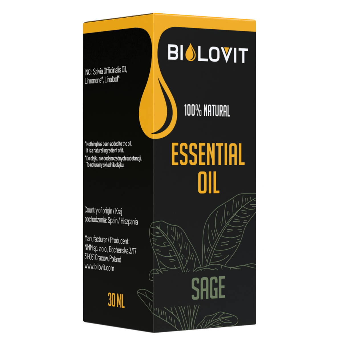 Bilovit Sage Essential Oil - 30 ml