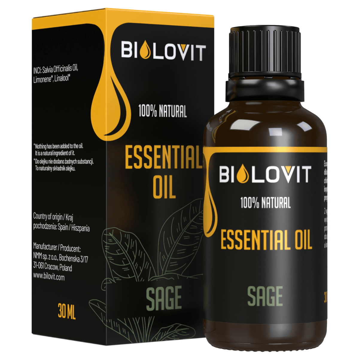 Bilovit Sage Essential Oil - 30 ml