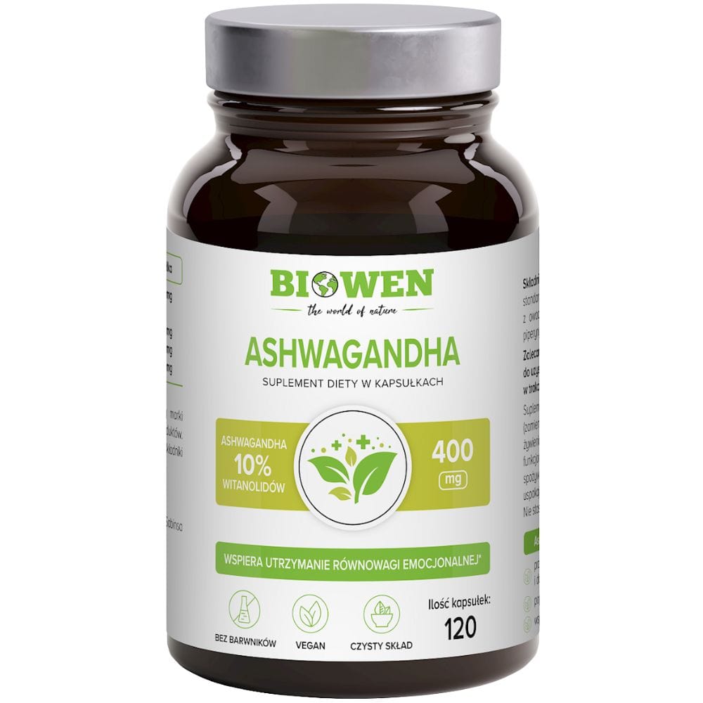 Biowen Ashwagandha 400 mg - 120 Capsules
