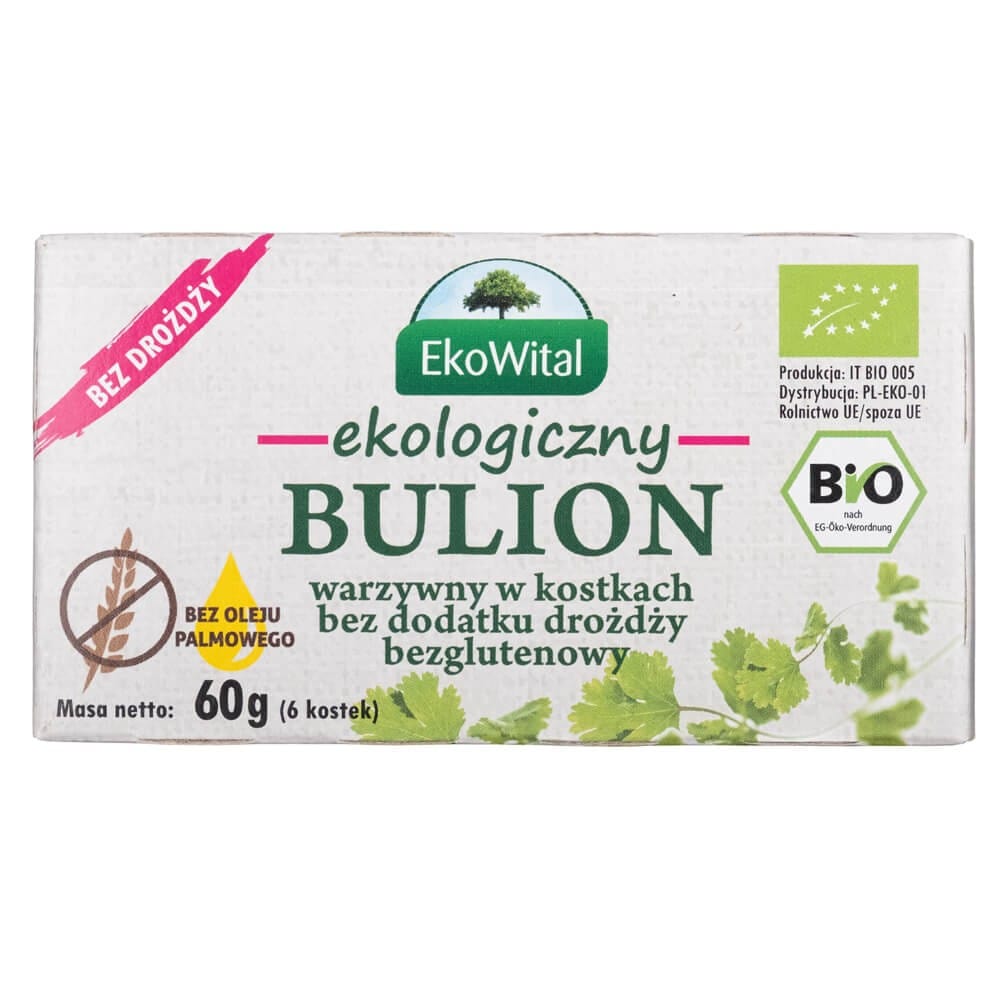 EkoWital Organic Vegetable Stock Cubes - 60 g