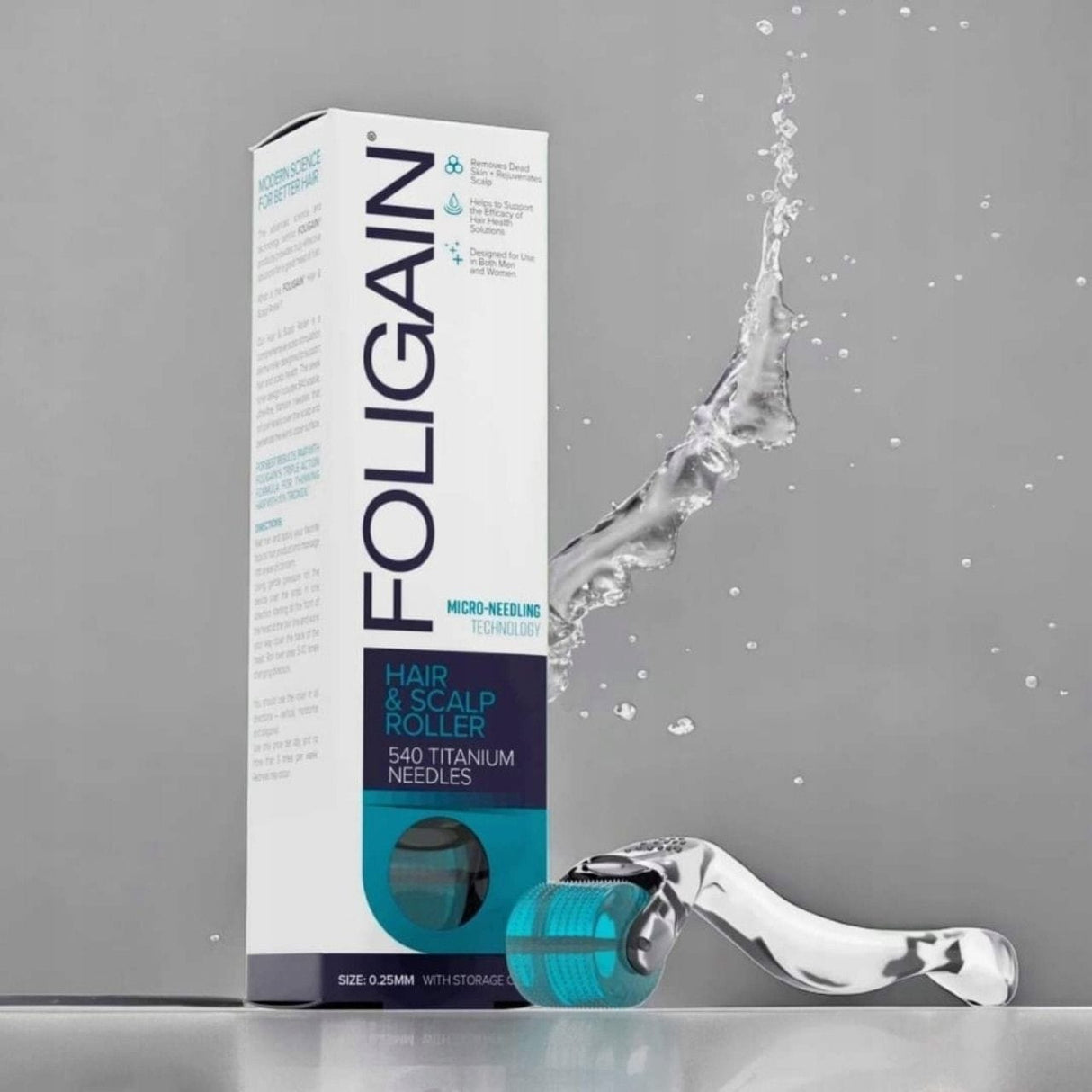 Foligain Dermaroller for the Scalp with Titanium Needles - 1 Piece