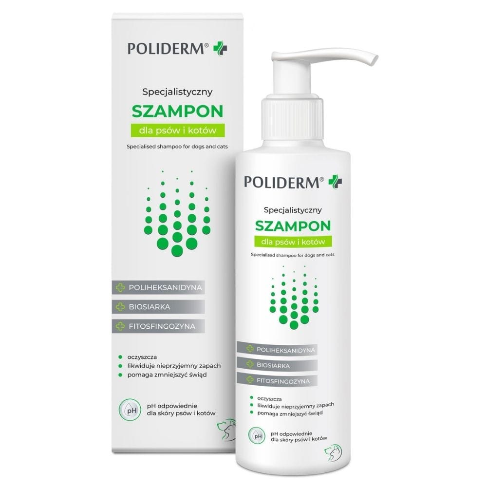 JM Sante Poliderm Shampoo for Dogs and Cats - 250 ml