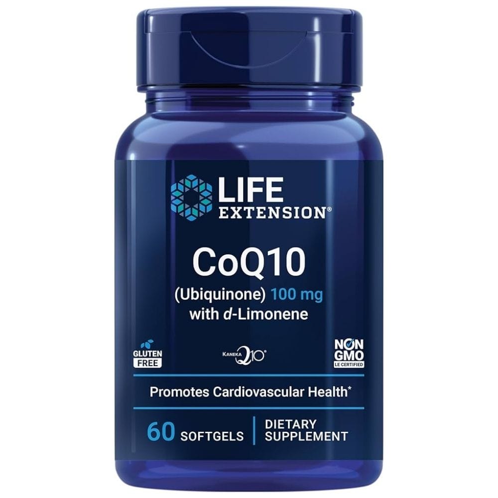 Life Extension CoQ10 100 mg with d-Limonene - 60 Capsules
