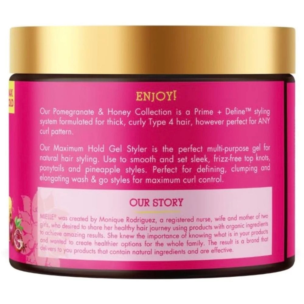 Mielle Organics Pomegranate & Honey Maximum Hold Gel Styler - 454 g
