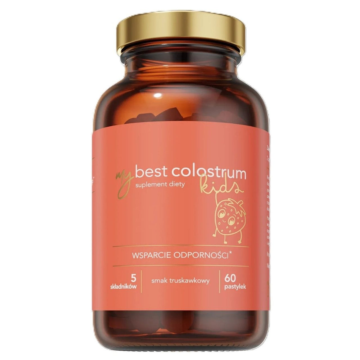 MyBestPharm MyBestColostrum Kids, Strawberry - 60 Lozenges