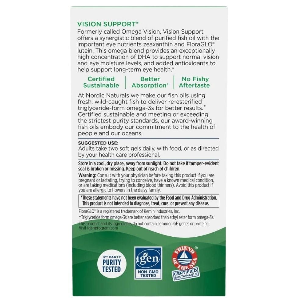 Nordic Naturals Vision Support - 60 Capsules