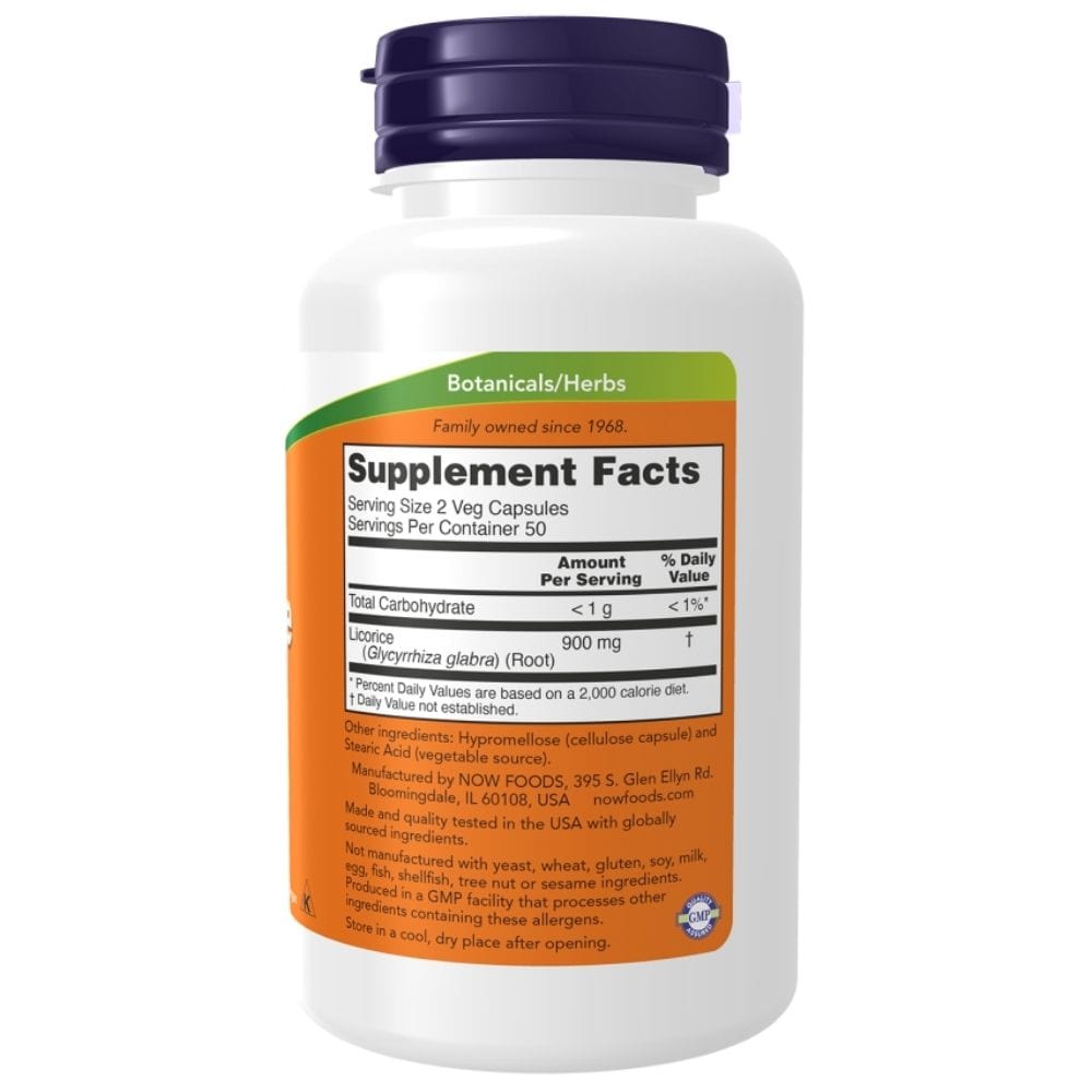 Now Foods Licorice Root 450 mg - 100 Capsules