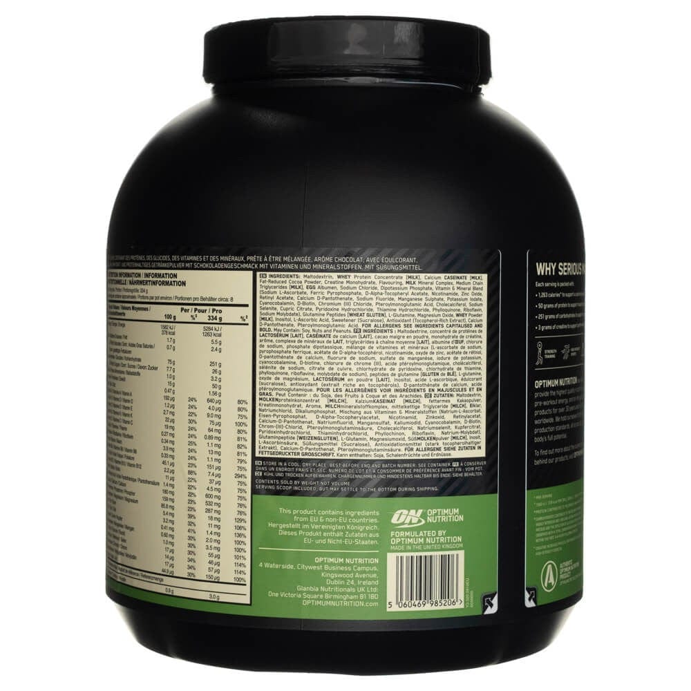 Optimum Nutrition Serious Mass, Chocolate - 2730 g