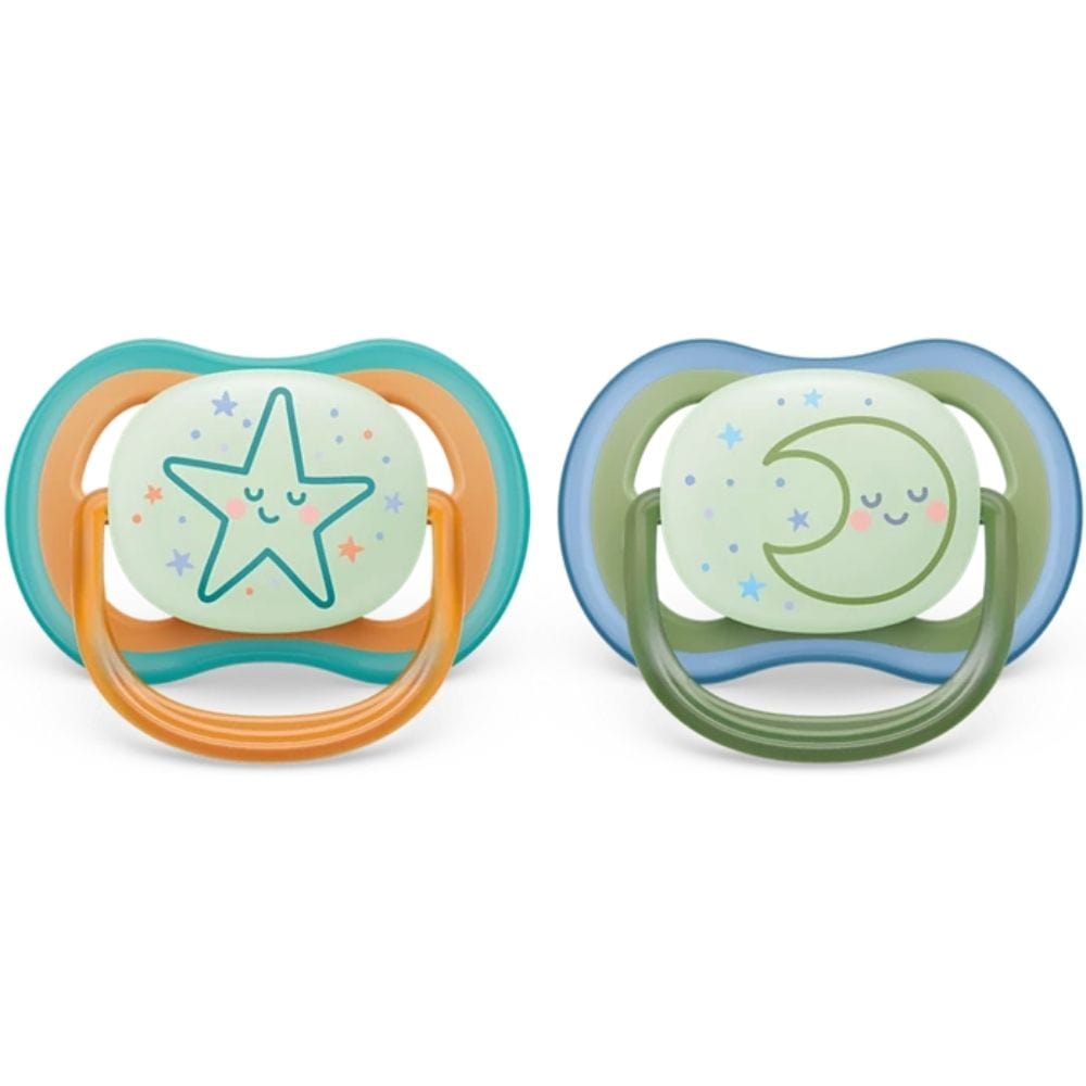 Philips Avent Ultra Air Nighttime Pacifier, 18 + Months - 2 Pieces