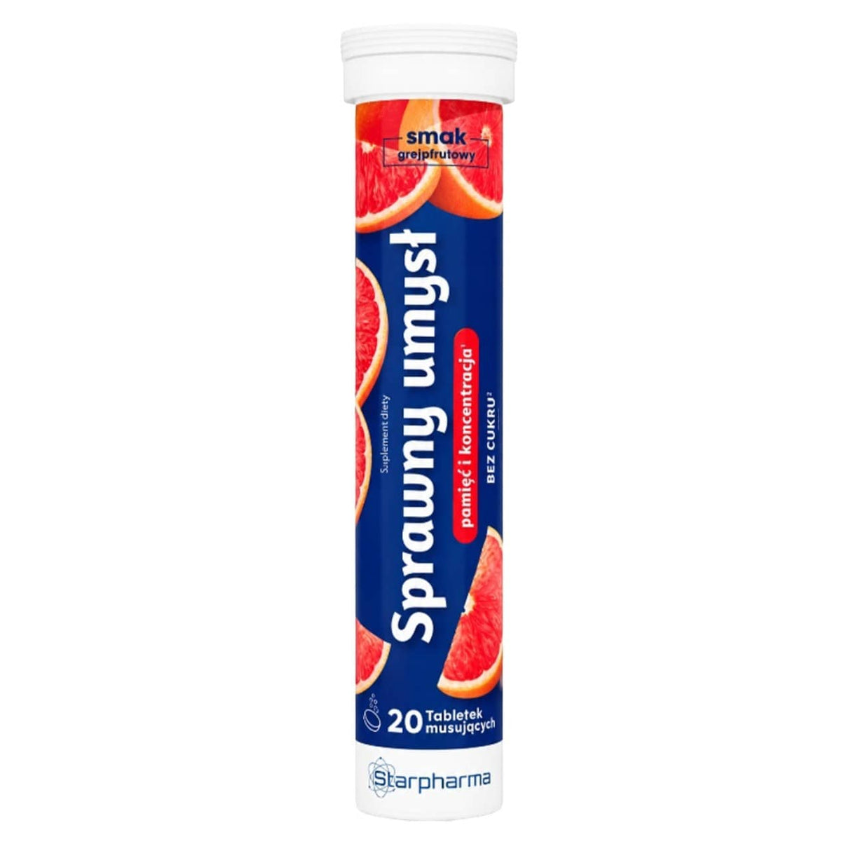 Starpharma Sharp Mind, Grapefruit - 20 Effervescent Tablets