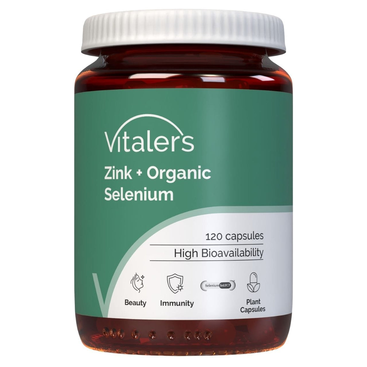 Vitaler's Zinc 15 mg + Selenium 200 mcg - 120 Capsules