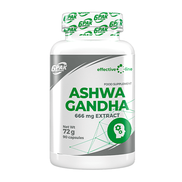 6PAK Ashwagandha 666 mg - 90 Capsules