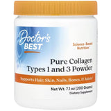 Doctor's Best Rent kollagen typ 1 och 3 pulver - 200 g