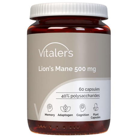 Vitaler's Lejonman 500 mg - 60 kapslar