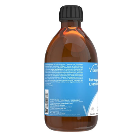 Vitaler's Junior Omega-3 norsk torskleverolja 1200 mg - 250 ml