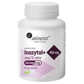 Aliness Inositol myo/D-chiro 650 mg + Vitamin B6 - 100 Capsules