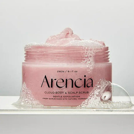 Arencia Fresh Cloud Body & Scalp Scrub, Lavender and Pear - 260 g