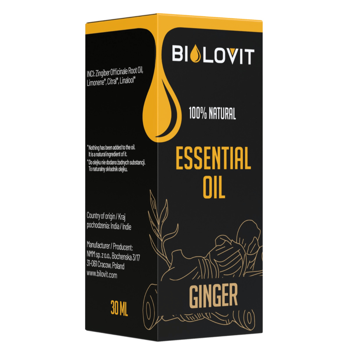 Bilovit Ginger Essential Oil - 30 ml