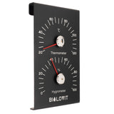 Bilovit Sauna Thermometer with Hygrometer - Black