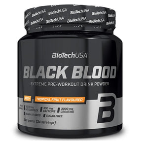BioTech USA Black Blood NOX+, Tropical Fruit Flavoured - 330 g