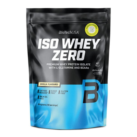 BioTech USA Iso Whey Zero, Vanilla Flavoured - 454 g