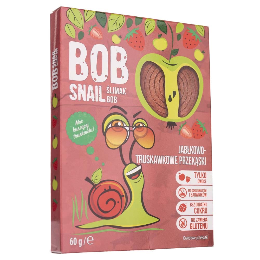 Bob Snail Apple & Strawberry Snack with No Added Sugar - 60 g