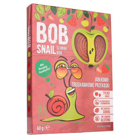 Bob Snail Apple & Strawberry Snack with No Added Sugar - 60 g
