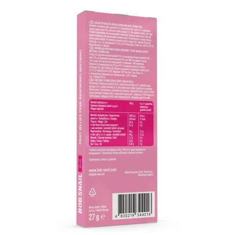 Bob Snail Pear-Raspberry-Beetroot Fruit Jellies with No Added Sugar - 27 g