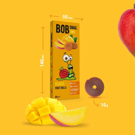 Bob Snail Rollsy Fruit, Mango - 30 g