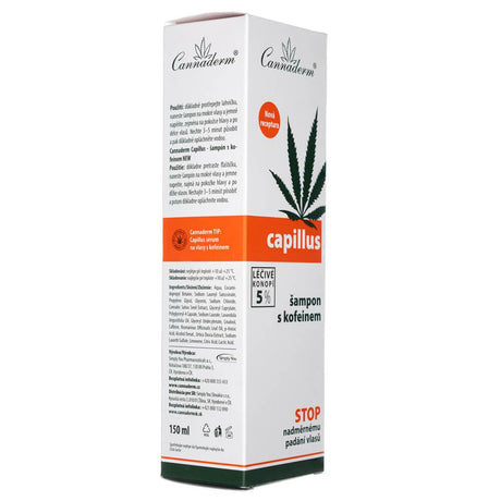 Cannaderm Capillus Shampoo Against Hair Loss with Caffeine -150 ml