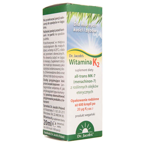 Dr. Jacob's Vitamin K2, drops - 20 ml