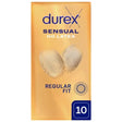 Durex Sensual No Latex Thin, Latex-Free Condoms - 10 Pieces