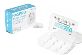 Haspro MOLD 6P White Moulded Earplugs - 6 pairs