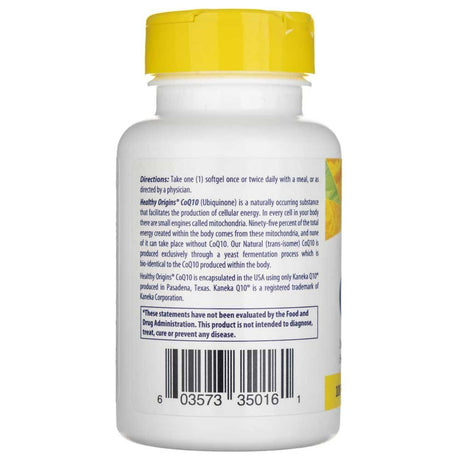 Healthy Origins Coenzyme Q10 100 mg - 60 Softgels