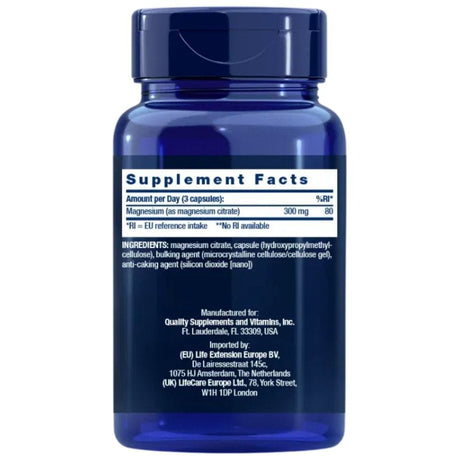 Life Extension Magnesium (Citrate) 100 mg - 100 Veg Capsules