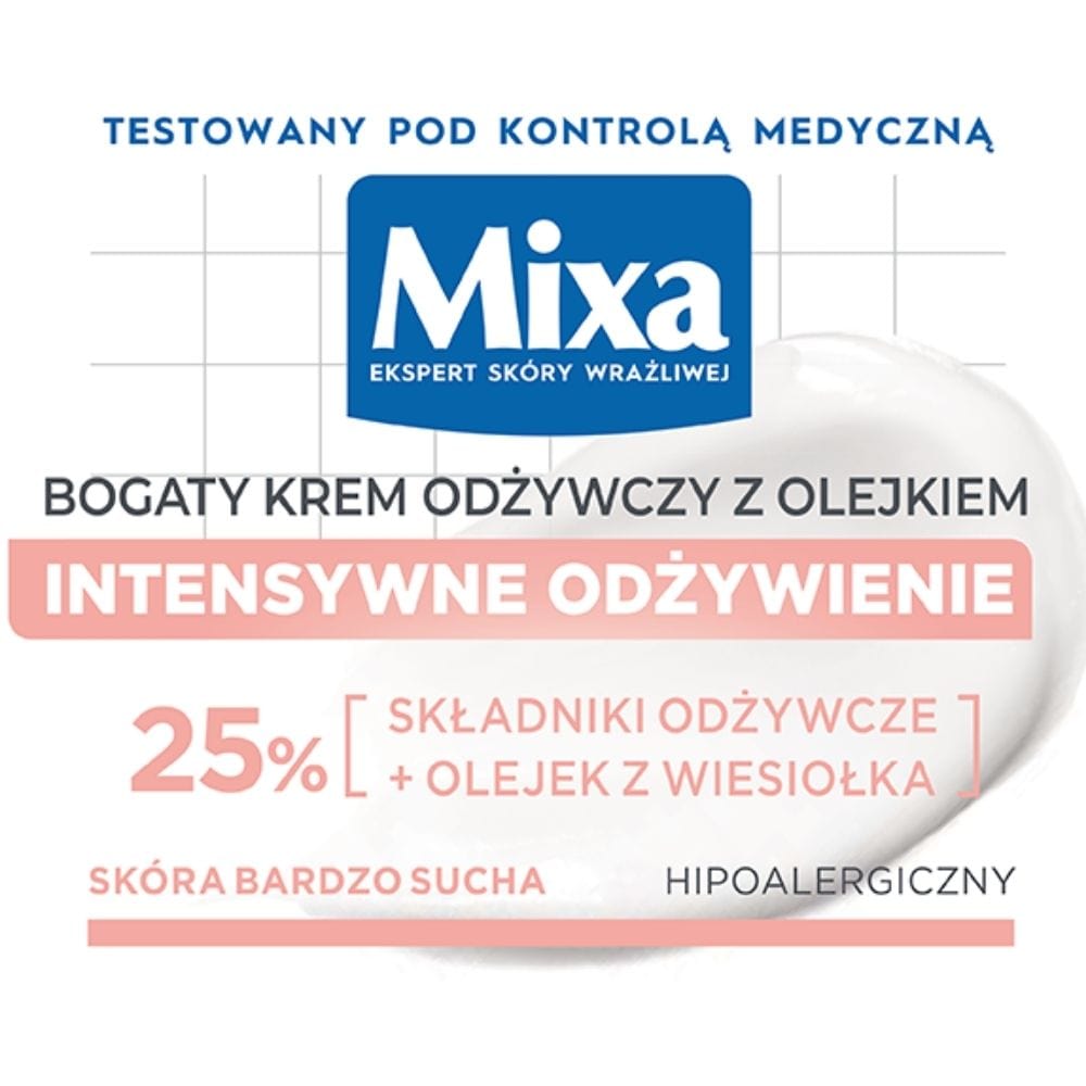 Mixa Rich Nourishing Cream for Sensitive and Dry Skin - 50 ml