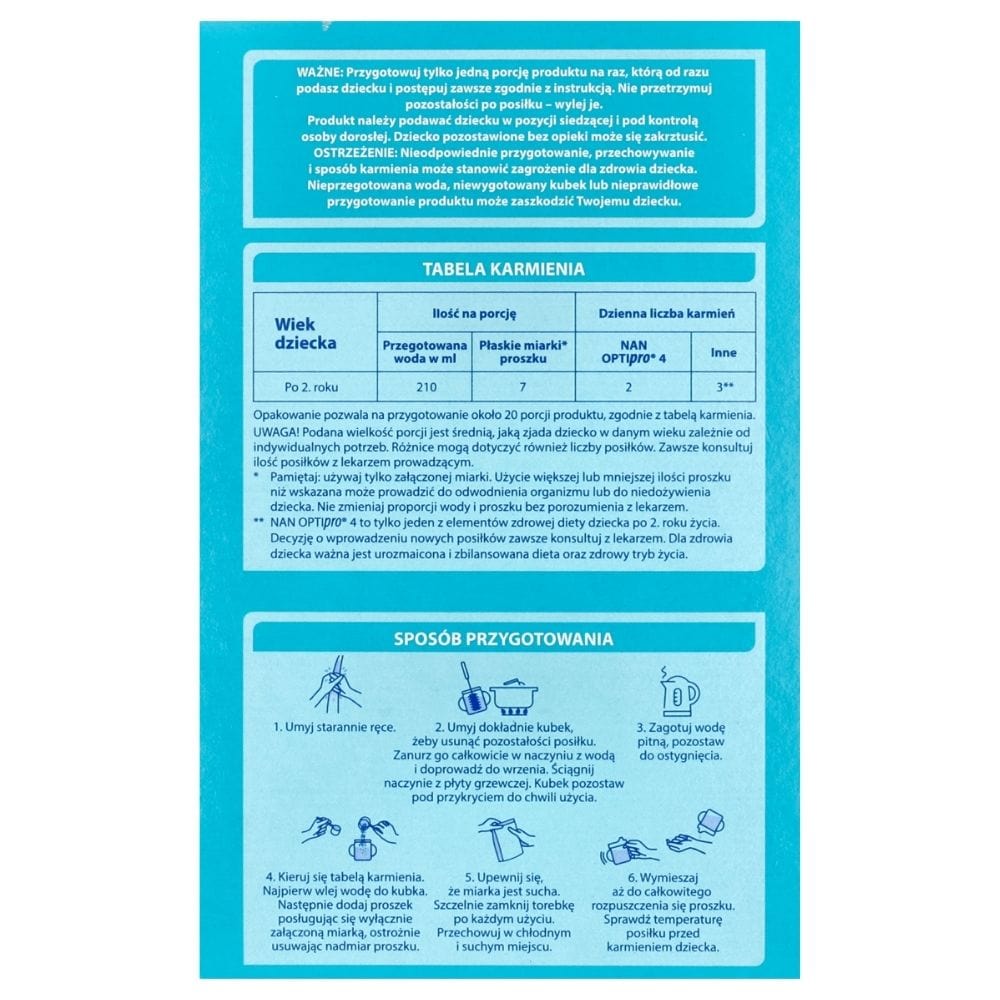 Nestle NAN OPTIpro 4, Milk-Based Product for Infants - 650 g