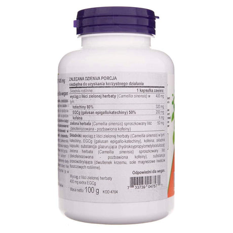 Now Foods EGCg Green Tea Extract 400 mg - 180 Veg Capsules