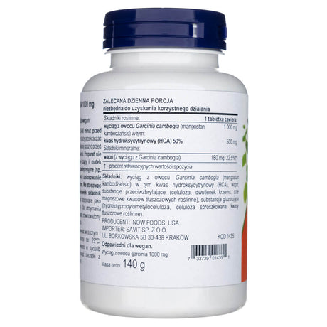 Now Foods Garcinia 1000 mg - 120 Tablets