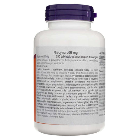 Now Foods Niacin 500 mg - 250 Tablets