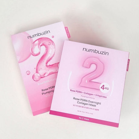 Numbuzin No.2 Rose PDRN Overnight Collagen Mask - 4 Pieces