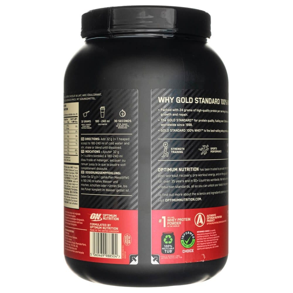 Optimum Nutrition Gold Standard 100% Whey Protein, Extreme Milk Chocolate - 896 g