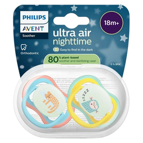 Philips Avent Ultra Air Nighttime Soother 6-18 m - 2 Pieces