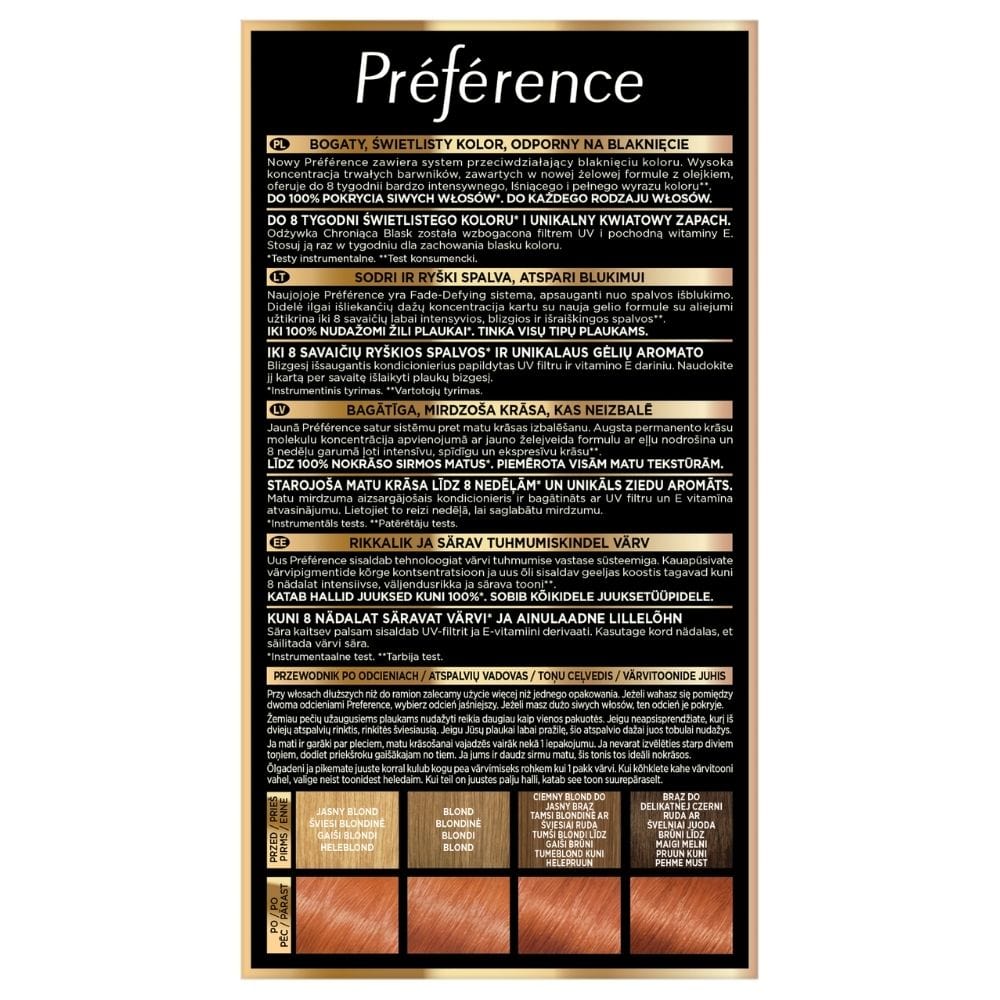 Preference Hair Colour with Shine Activator 74 Dublin, Mango Copper