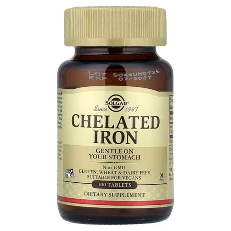 Solgar Chelated Iron 25 mg - 100 Tablets