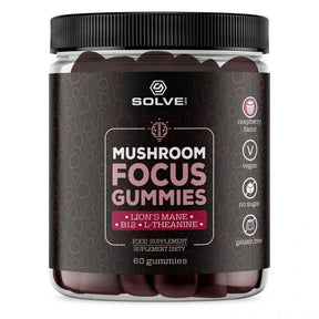Solve Labs Mushroom Focus Lion's Mane, Raspberry - 60 Gummies