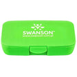 Swanson Pillbox Capsule Container, Green - 1 Piece