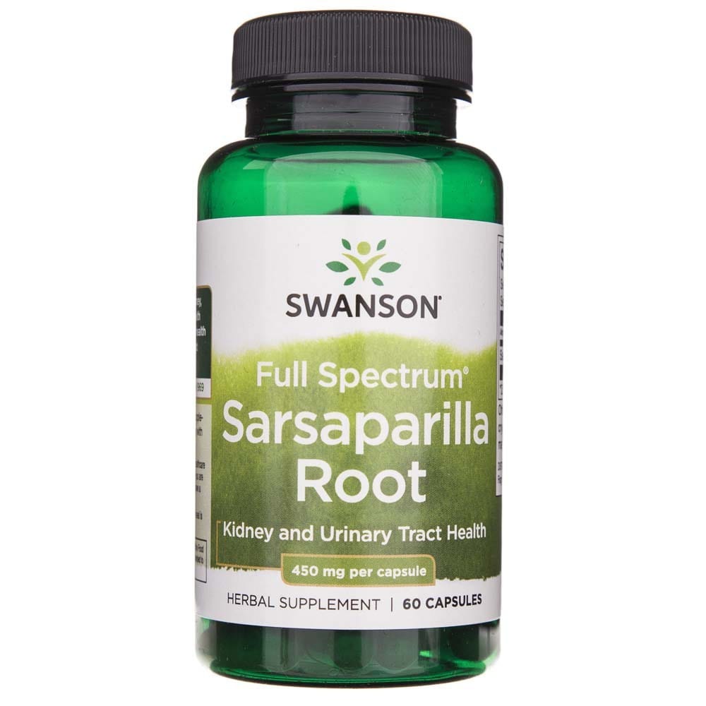 Swanson Sarsaparilla Root 450 mg - 60 Capsules